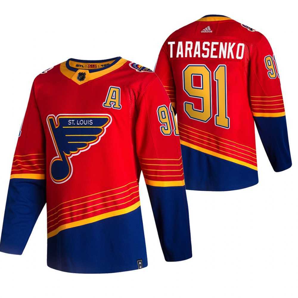 St. Louis Blues 91 Vladimir Tarasenko Red Adidas 2020-21 Reverse Retro Alternate Jersey Dzhi,We sell and wholesale St. Louis Blues 91 Vladimir Tarasenko Red Adidas 2020-21 Reverse Retro Alternate Jersey Dzhi on line form chian!